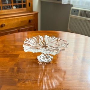 beautiful vintage Mikasa “Tulips Satin” 9-inch pedestal platter, made in Germany